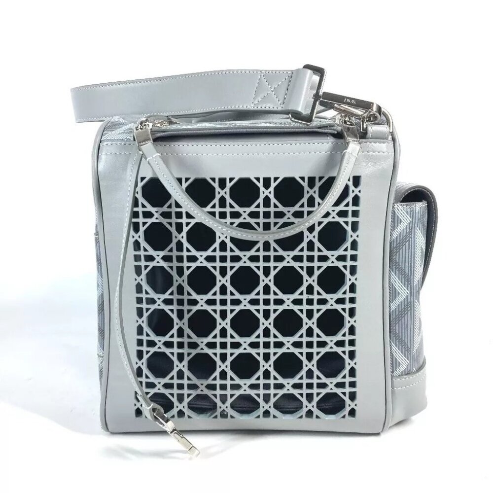 Dior 1ESDU035CDP_H42E CD Diamond Dior Hit the Road Pet Bag Dog Carrier Bag - Picture 8 of 16